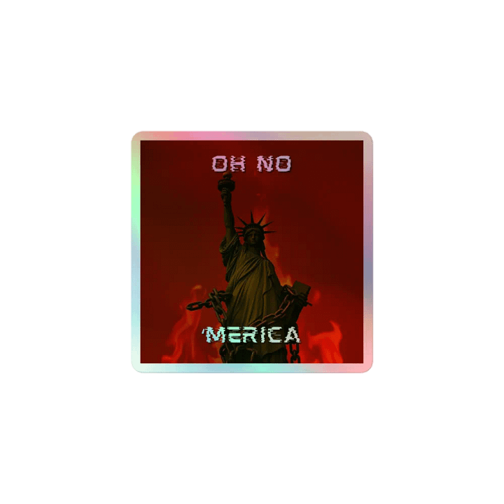 "MERICA BURNING STICKER product image (1)