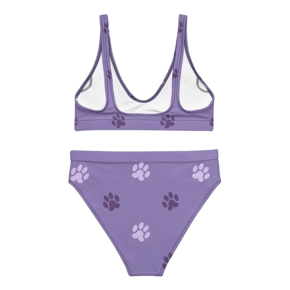 Paw Print High-Waisted Bikini product image (8)
