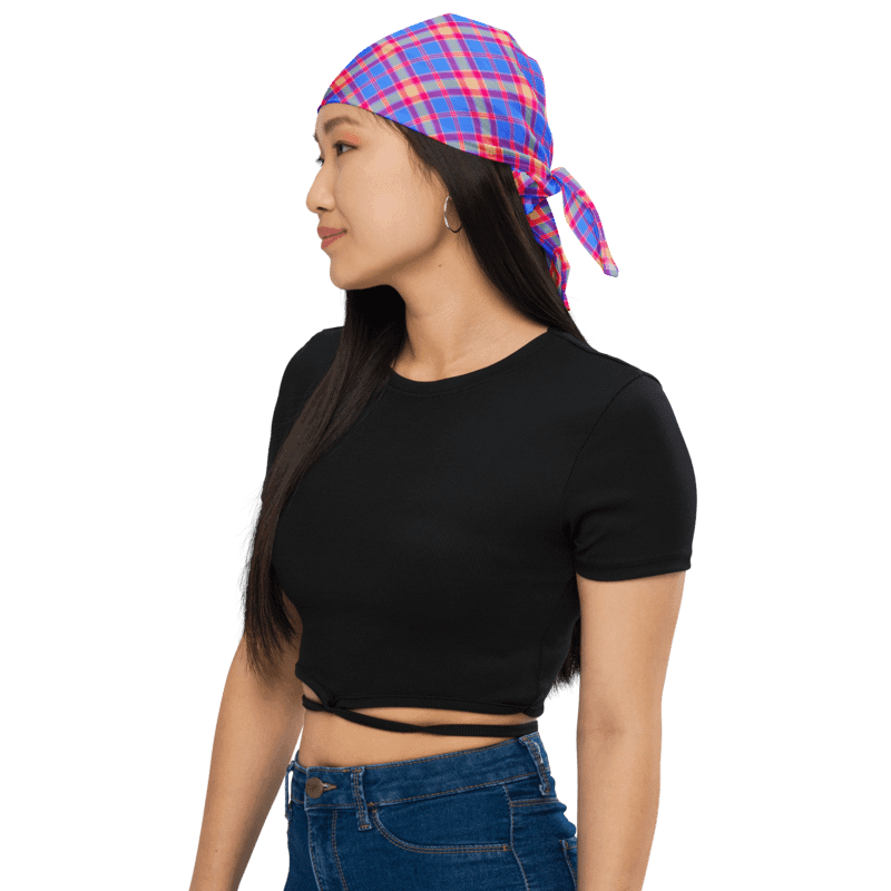 Bright Blue and Hot Pink Bandana product image (1)