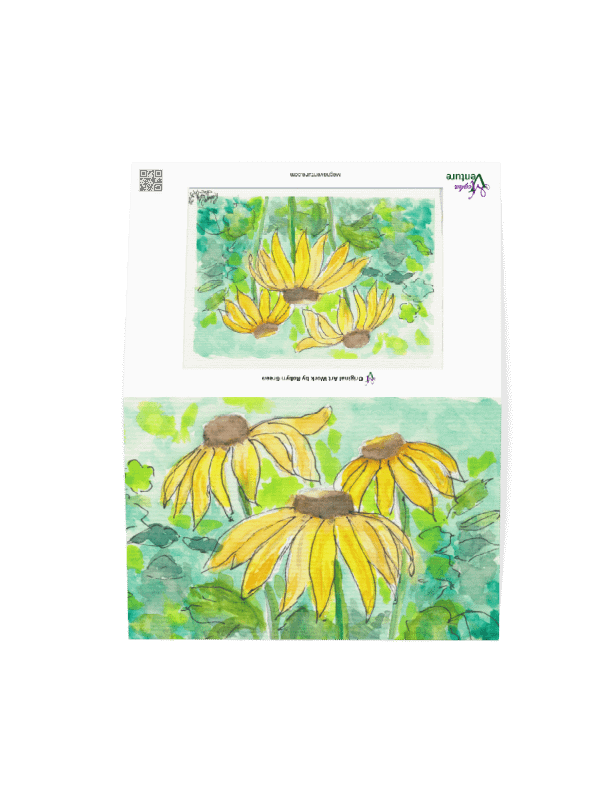 Cornflower Cluster Blank Card product image (2)