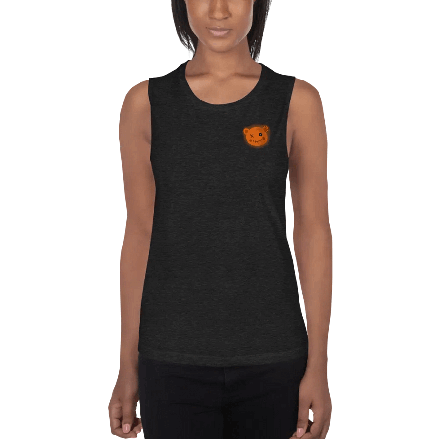 Stitched Teddy Bear Face Muscle Tank product image (1)