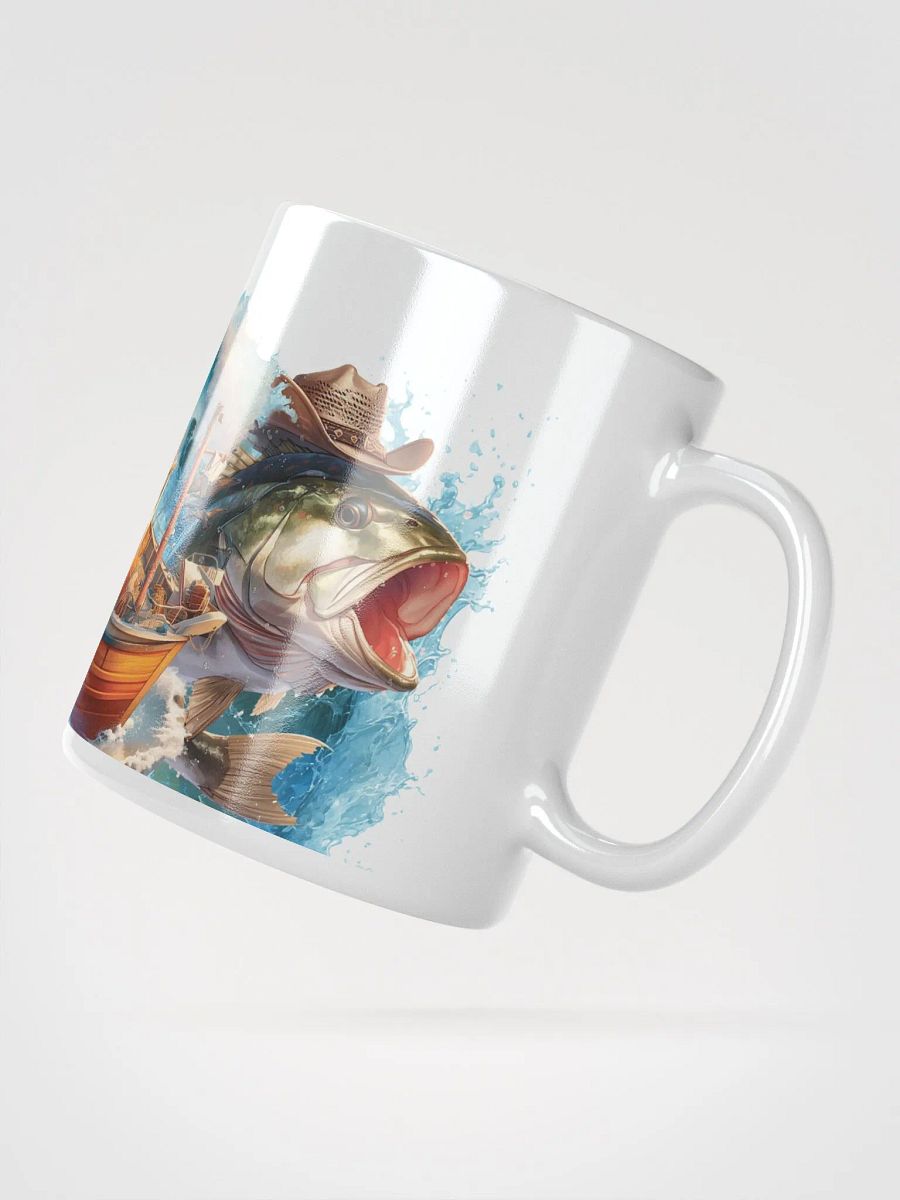 Bass Splash White Glossy Mug product image (4)