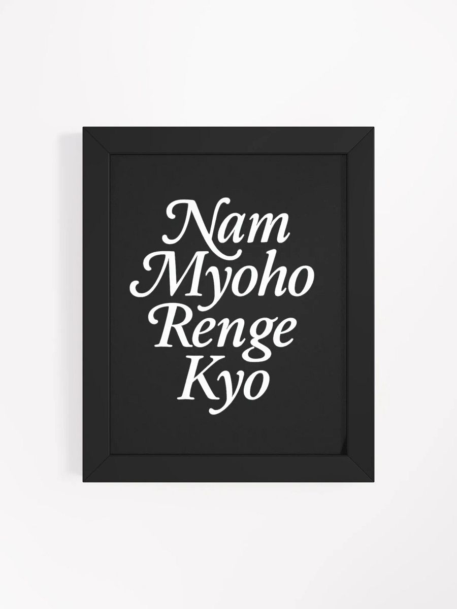 Framed Nam-Myoho-Renge-Kyo Poster – Inspire Your Space with the Mystic Law product image (4)
