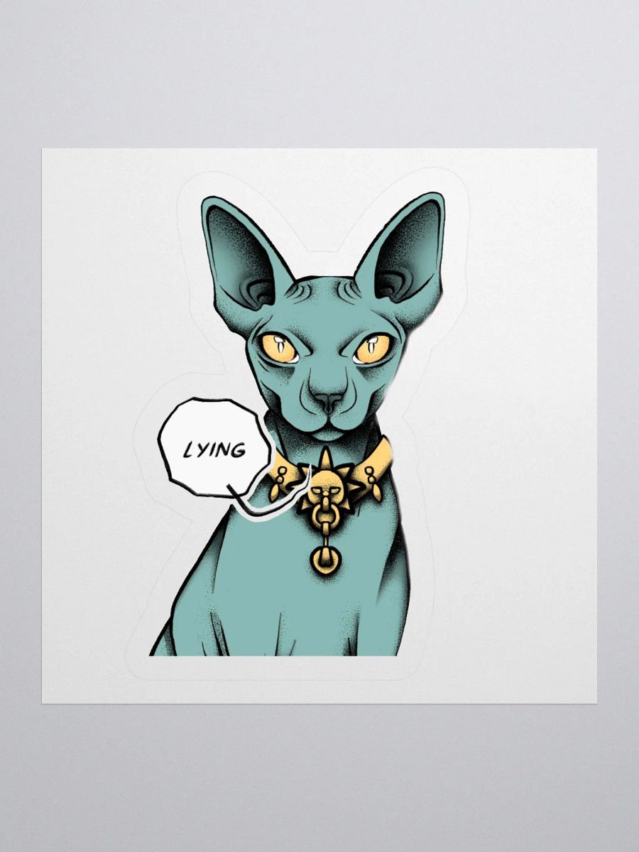 "Lying Cat" Kiss-Cut Sticker product image (11)
