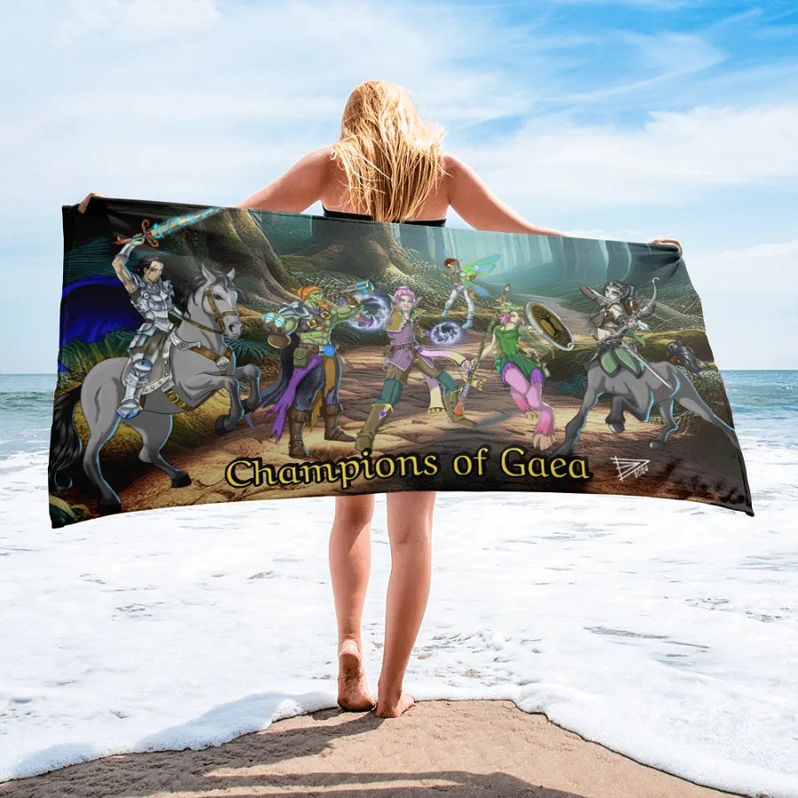 Champions of Gaea | Sublimated Towel product image (2)