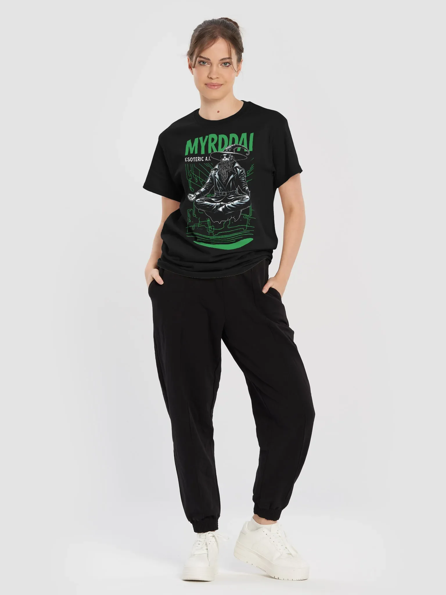 MYRDDAI: 90s Retro Cyberpunk Style with Back Logo - Gildan Heavyweight T-Shirt product image (5)