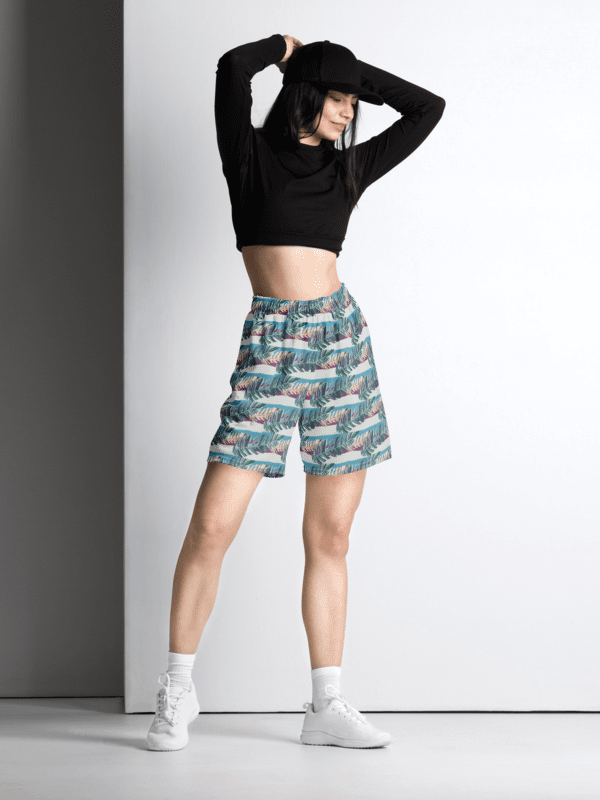 Tropical Stripes | Recycled Unisex Mesh Shorts product image (2)