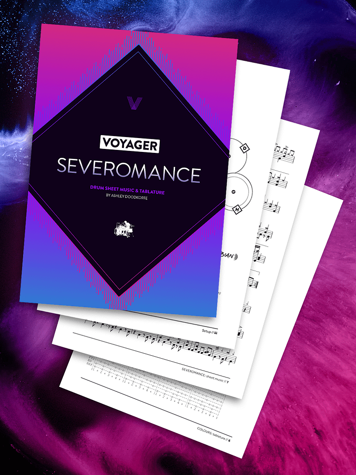 Voyager – SEVEROMANCE Drum Transcription product image (1)