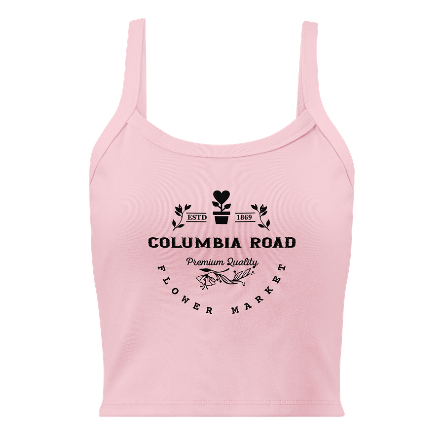 Columbia Road Market Women's Ribbed Tank Top (Pink) product image (1)