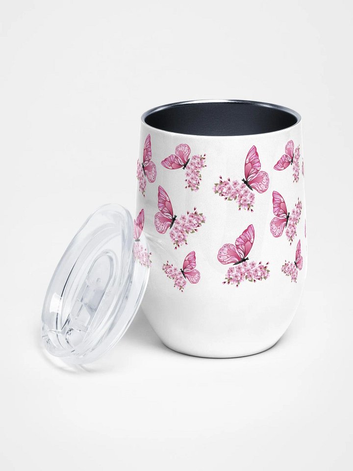 Butterfly Blooms Wine Tumbler product image (2)