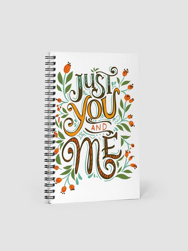 Whimsical Floral Spiral Notebook product image (1)