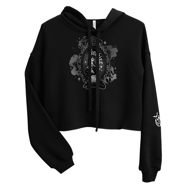 𝖌𝖔𝖙𝖍𝖎𝖈𝖈 crop hoodie product image (1)
