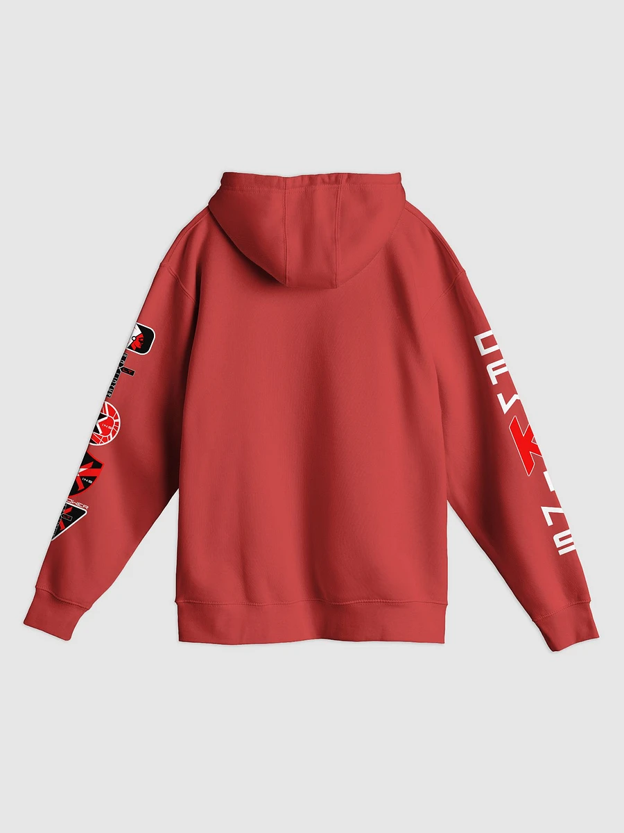 Dawkins Super Soft Hoodie with Badges and Sleeve (Red) product image (2)