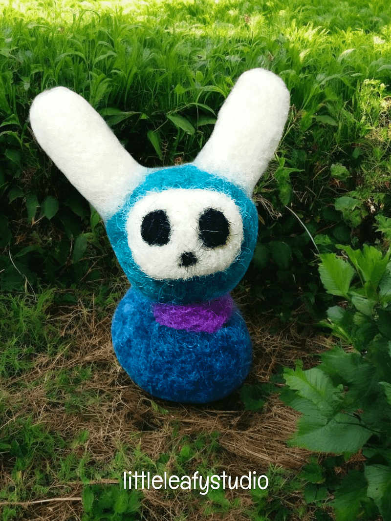Beanie Bun Bun | Felted Pocket Pal