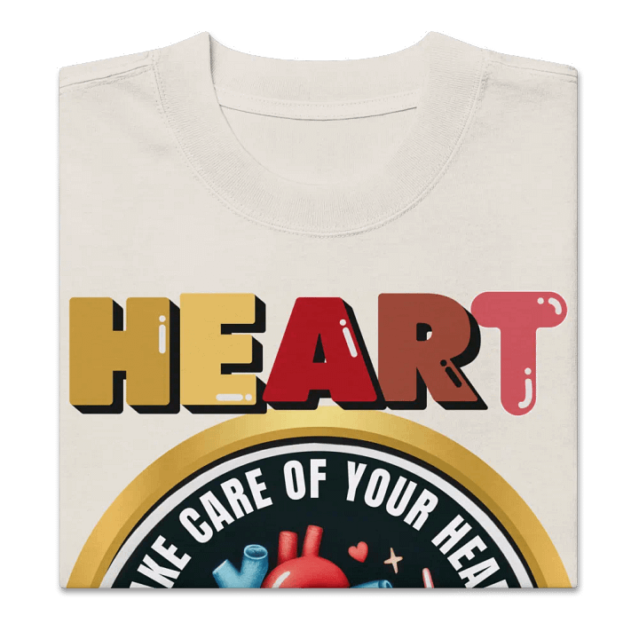 Heartbeat Emblem Oversized Tee product image (16)