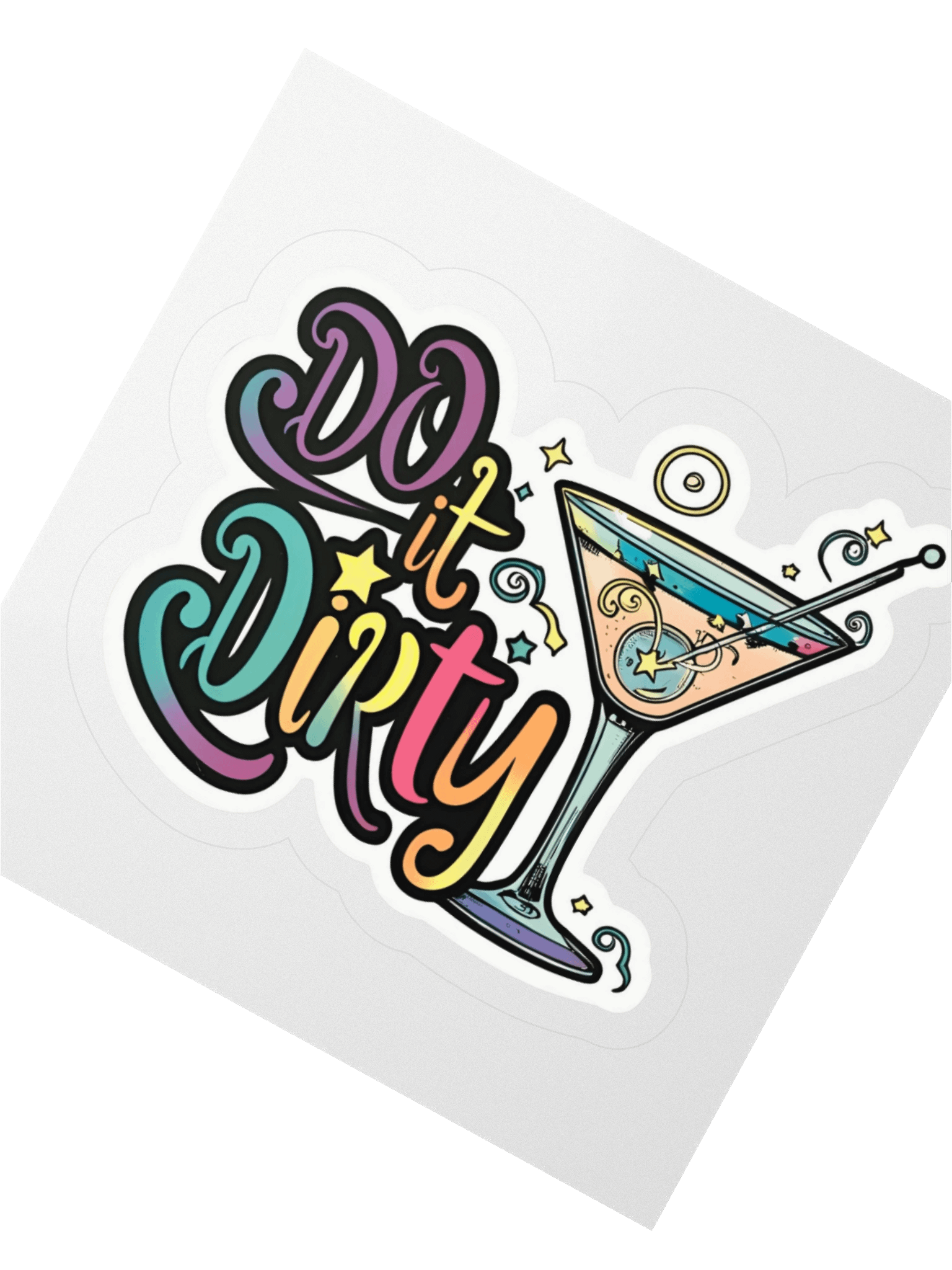 Do i{t Dirty Martini Kiss Cut Sticker product image (2)