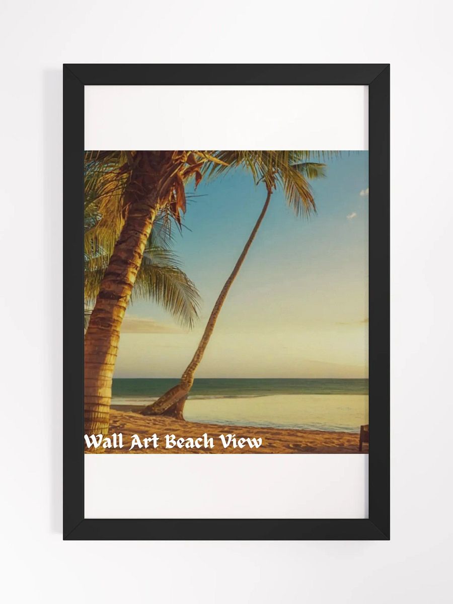 Wall Art Beach View Framed High-Quality Matte Poster (in) product image (2)