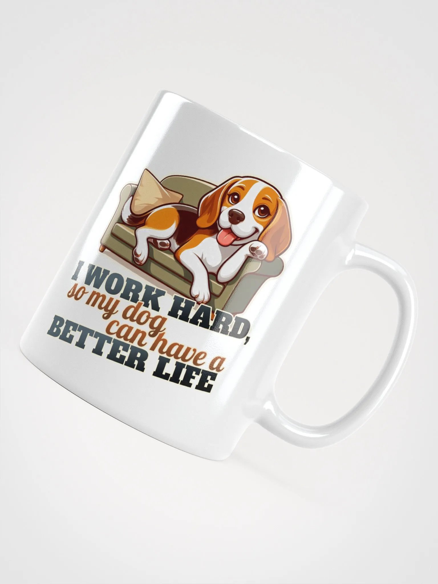 Work Hard - Beagle Sofa - Mug product image (12)