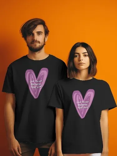 Love Shines Brighter Than Hate Unisex Tee product image (1)