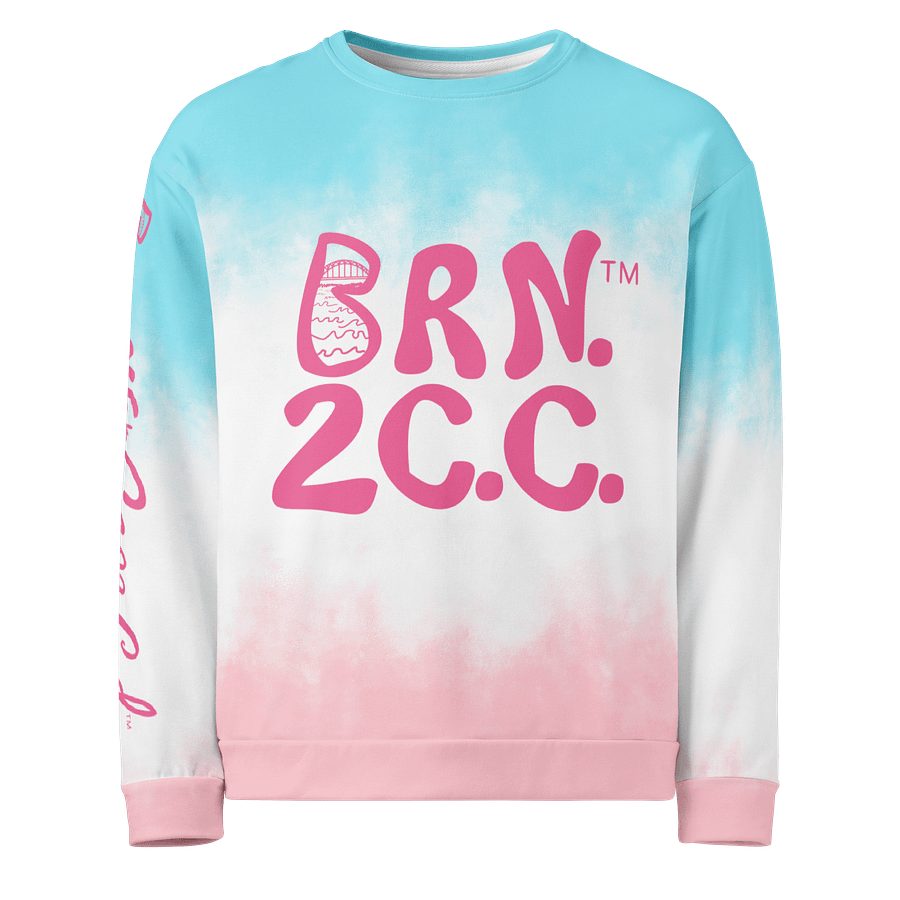 Unisex | BOURNE to Cape Cod™ Sweatshirt | Pastel Tie-Dye Vibes | BRN.2C.C.™ | Eco-Friendly Comfort product image (4)