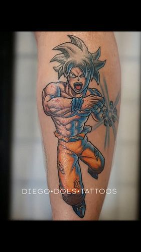 Goku! Juggernaut as a cover up and the 4 Elements. some colour this time! 
merch -> https://diegodoestattoos-shop.fourthwall....