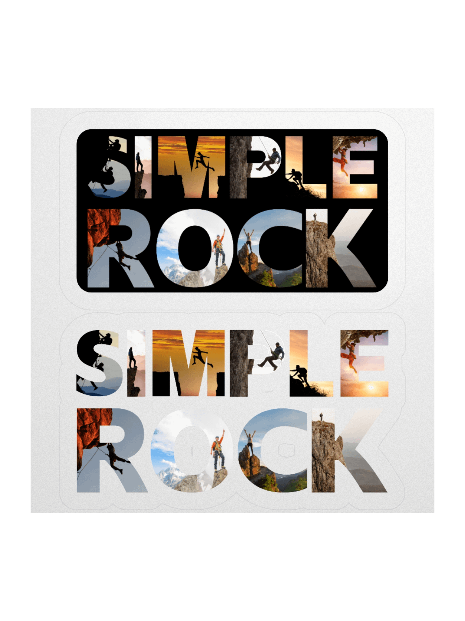 Simple Rock Collage Stickers product image (1)