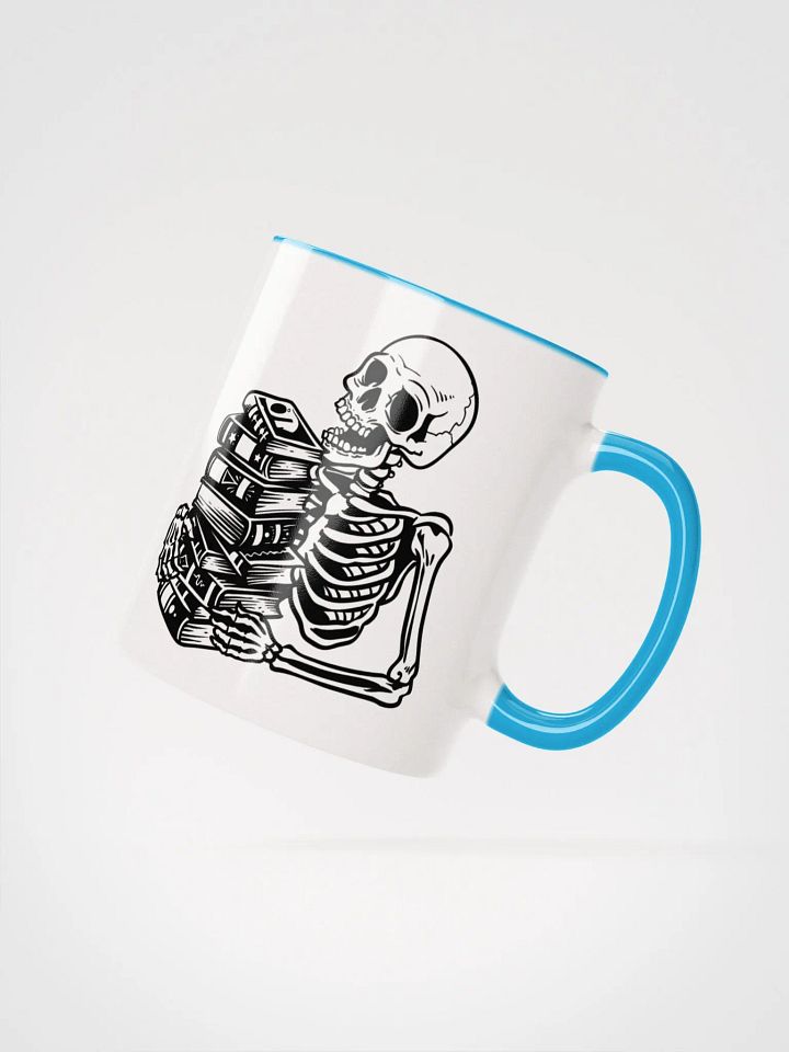 Skull Bookish Ceramic Mug product image (2)