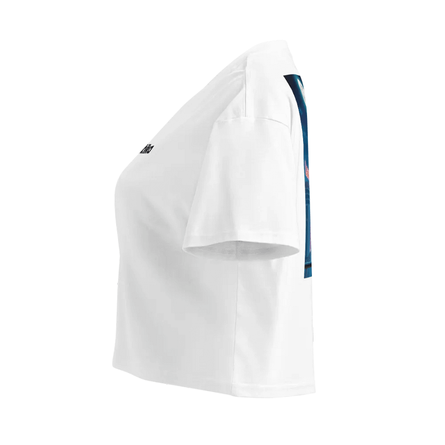 Computer Love Cyborg Premium White Crop Top product image (4)
