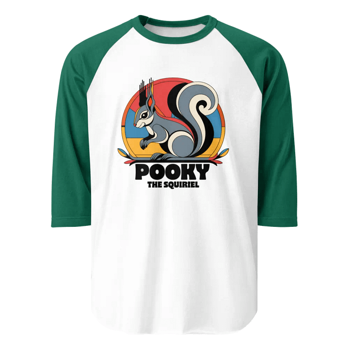 Geometric Squirrel Raglan Tee product image (1)