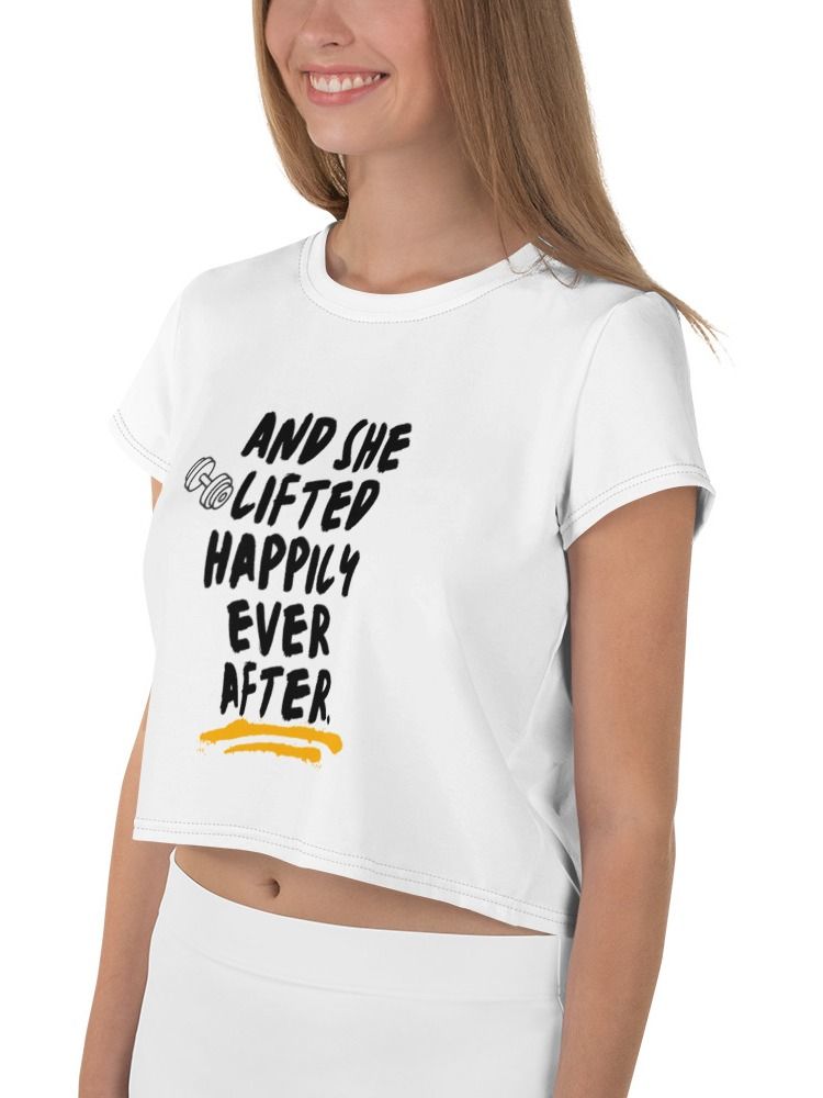 Lifts Workout Top I Funny Festival Crop Top I Women's Gym Wear product image (4)