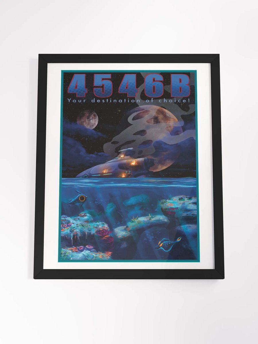 4546B (night version) Subnautica poster (Framed) product image (4)