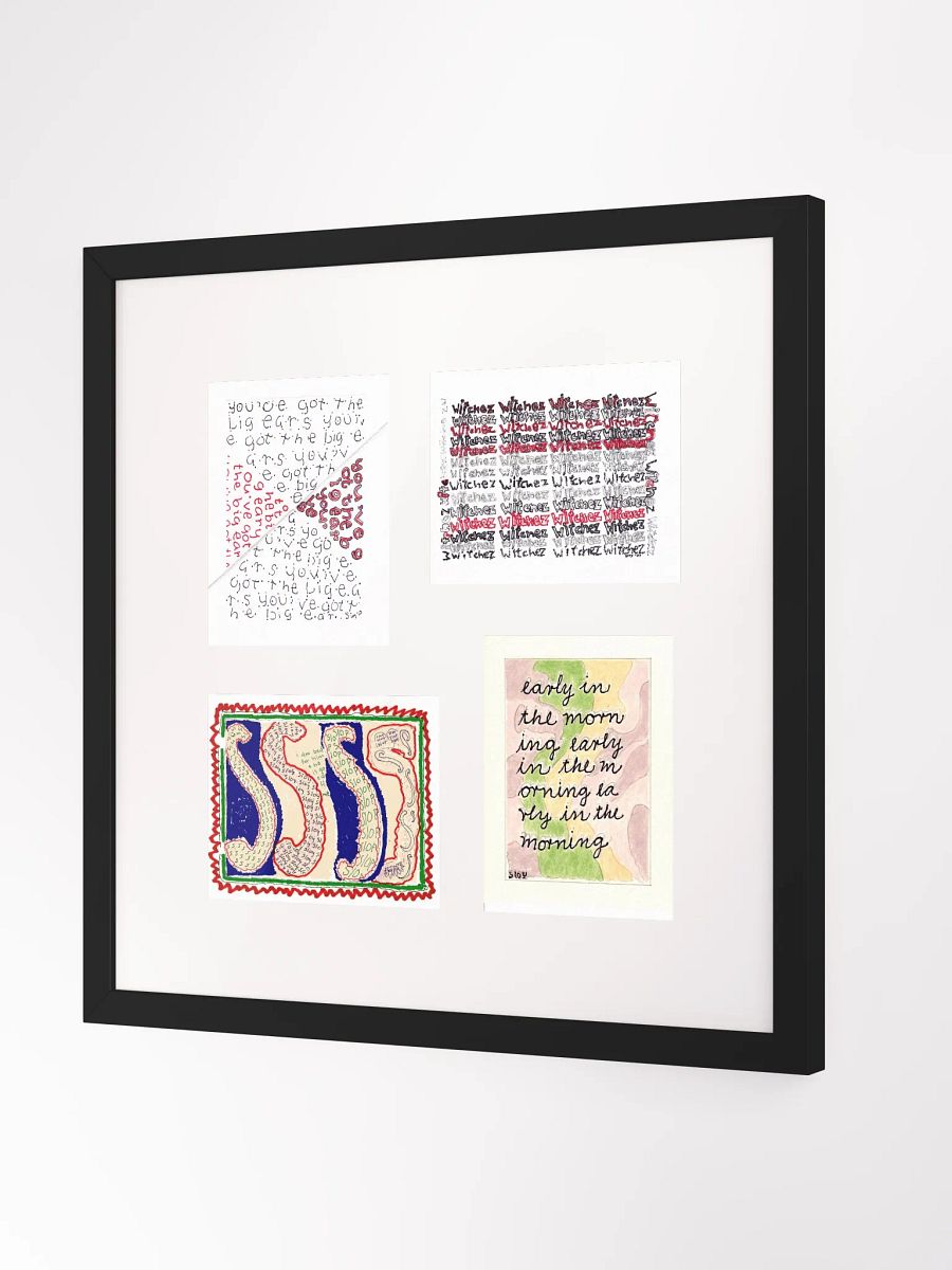 Build Your Own Four Panel Card Art (mixed orientations) Framed product image (10)