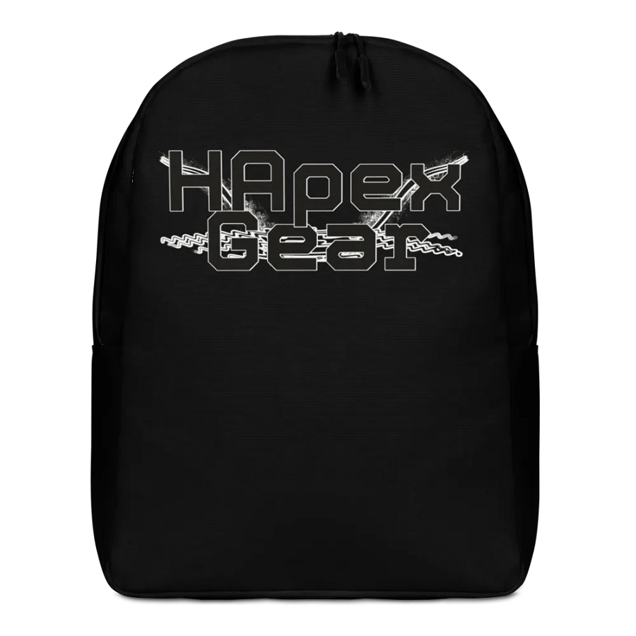 Minimalist Backpack - Black - Black HApex Gear Black Logo product image (1)