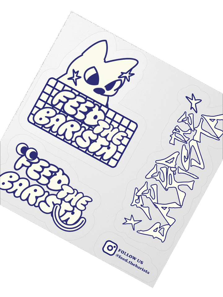 Feed the Barista sticker sheet 1 product image (3)