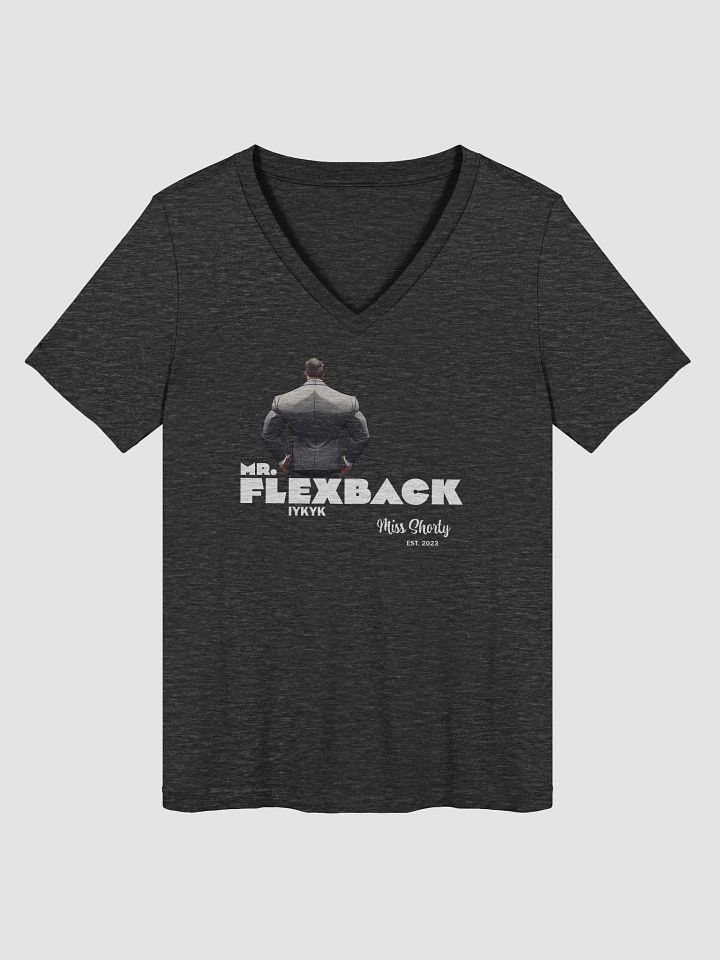 Mr. Flexback -- If you know, you know V neck T shirt product image (1)