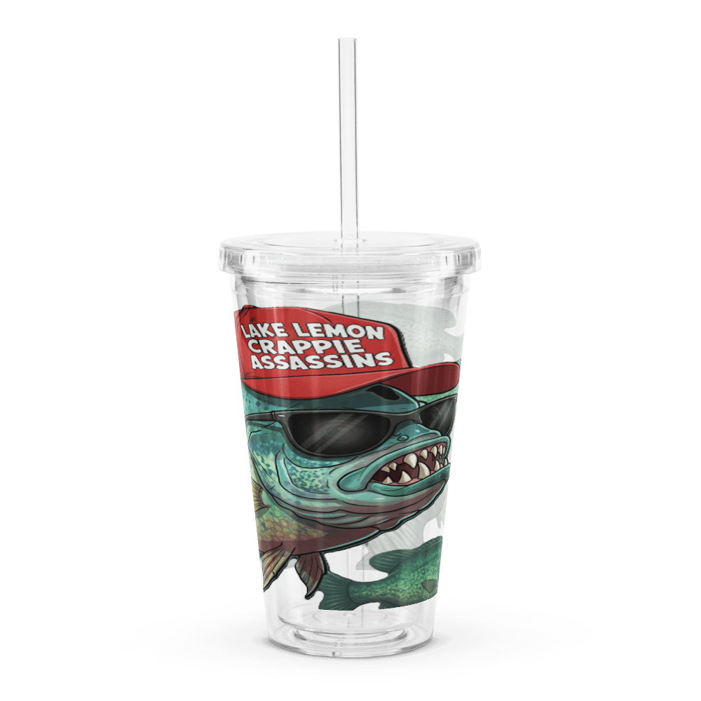 Lake Lemon Crappie Assassins Clear Tumbler product image (1)