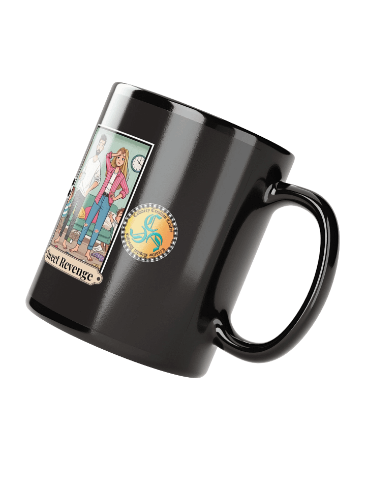 Grandkids + Candy = Sweet Revenge (Both) Glossy Black Mug product image (2)