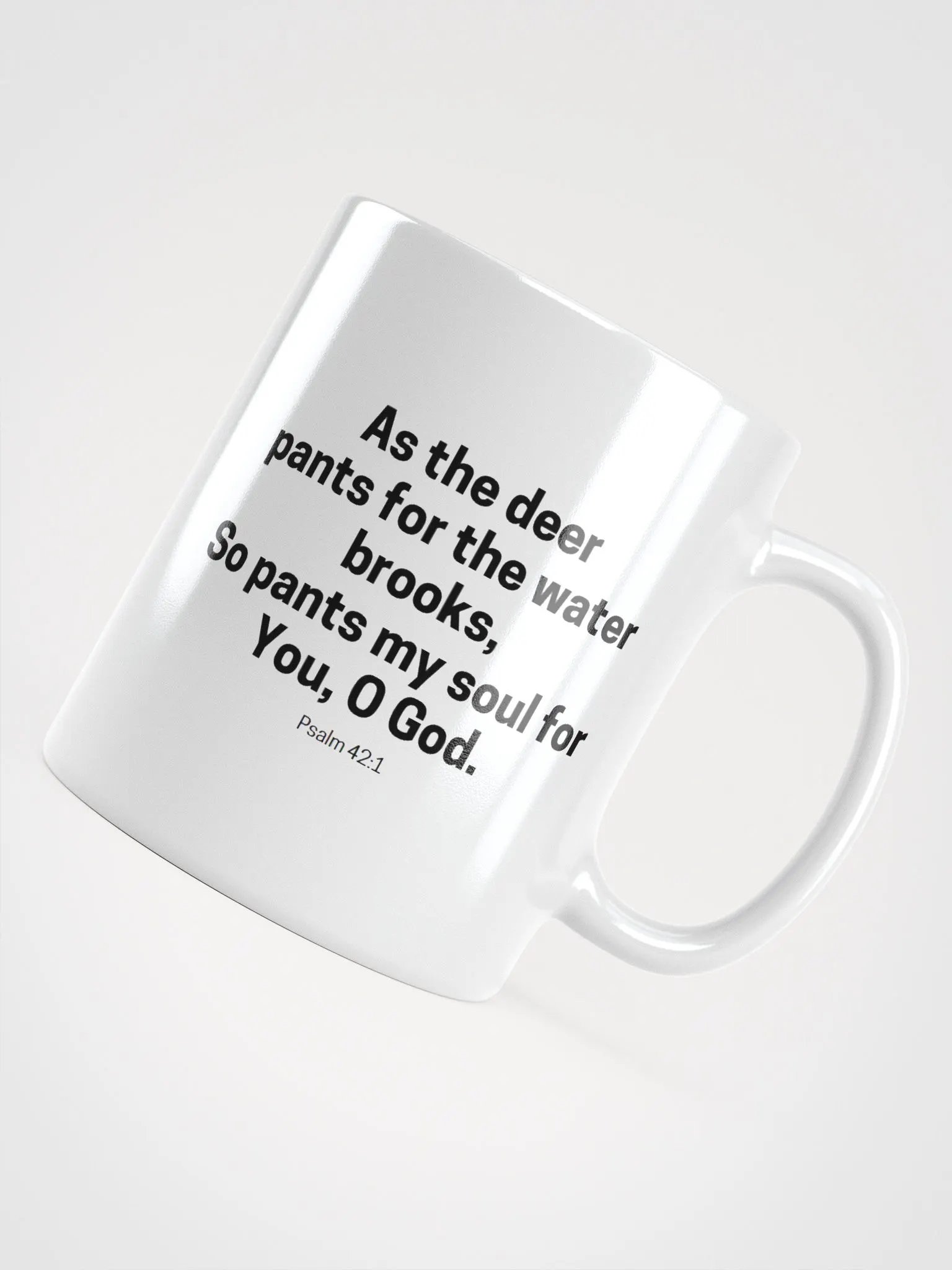 As The Deer Pants For The Water Brooks Psalm 42:1 White Glossy Mug 11/15/20oz product image (4)