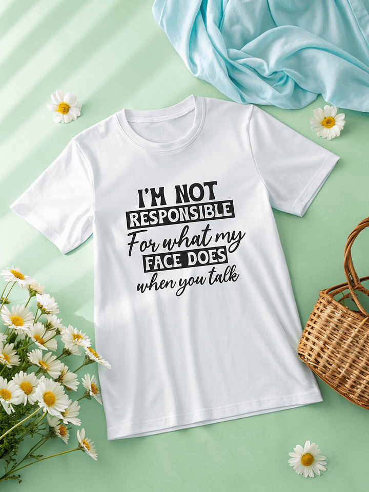 I'm Not Responsible For What My Women White T-Shirt product image (2)