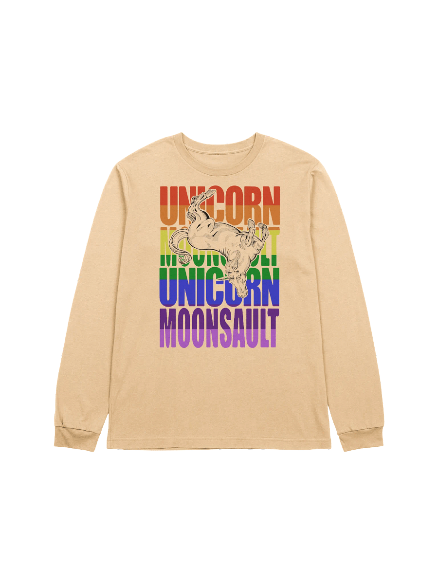 Unicorn Moonsault rainbow longsleeve shirt product image (21)
