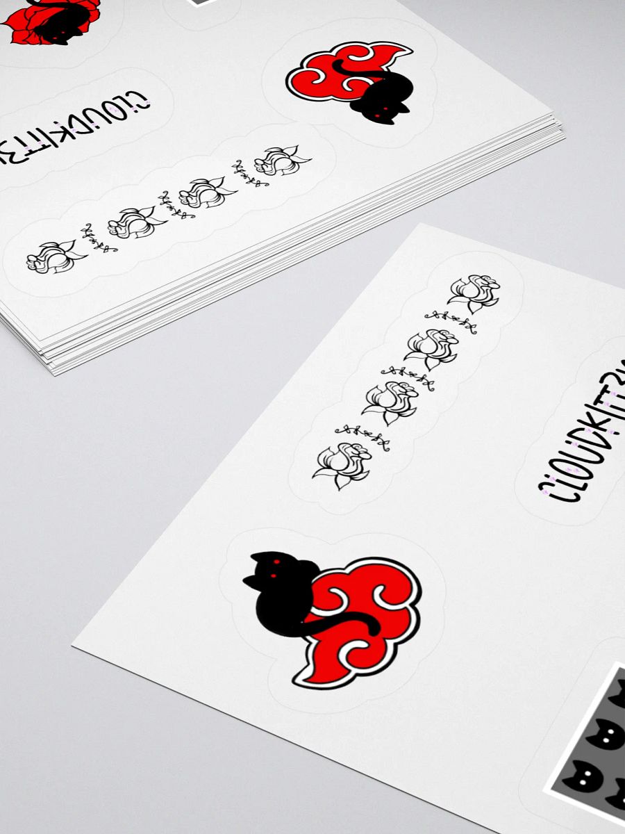 Kitten & Rose Sticker Sheet product image (4)