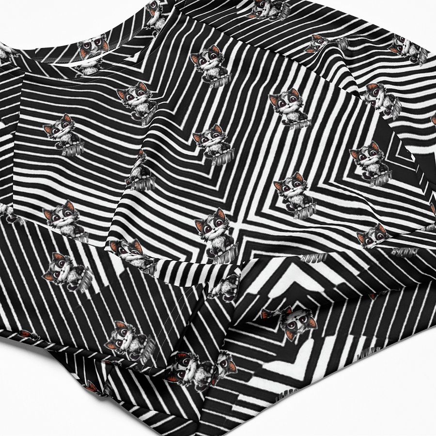 Buddy All-Over Print Recycled Long Sleeve Crop Top product image (4)