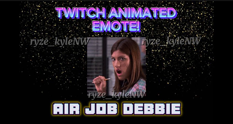 Twitch Animated Emote AIR JOB DEBBIE product image (1)