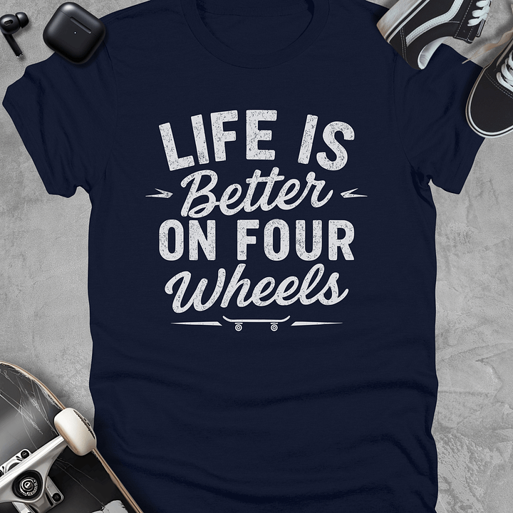 Life is better, Skateboarding t-shirt, Unisex product image (3)