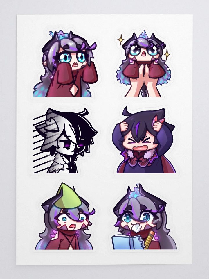 Phibi (& Phlyo) Sticker Sheet Nr.2 product image (1)