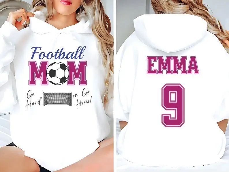 🏆 Show off your soccer mom pride with this bold and stylish “Football Mom” T-shirt, hoodie, or sweatshirt! Perfect for game days or casual wear, this design features vibrant text with a soccer ball and goal graphic. Whether you’re cheering from the sidelines or running errands, this “Go Hard or Go Home” motto will keep you motivated and stylish. Available in multiple sizes to ensure a perfect fit⚽👕 👉 For more personalized designs check our Etsy shop (link in IG’s bio) #footballmom #soccermom #momlife #customdesign #etsy 