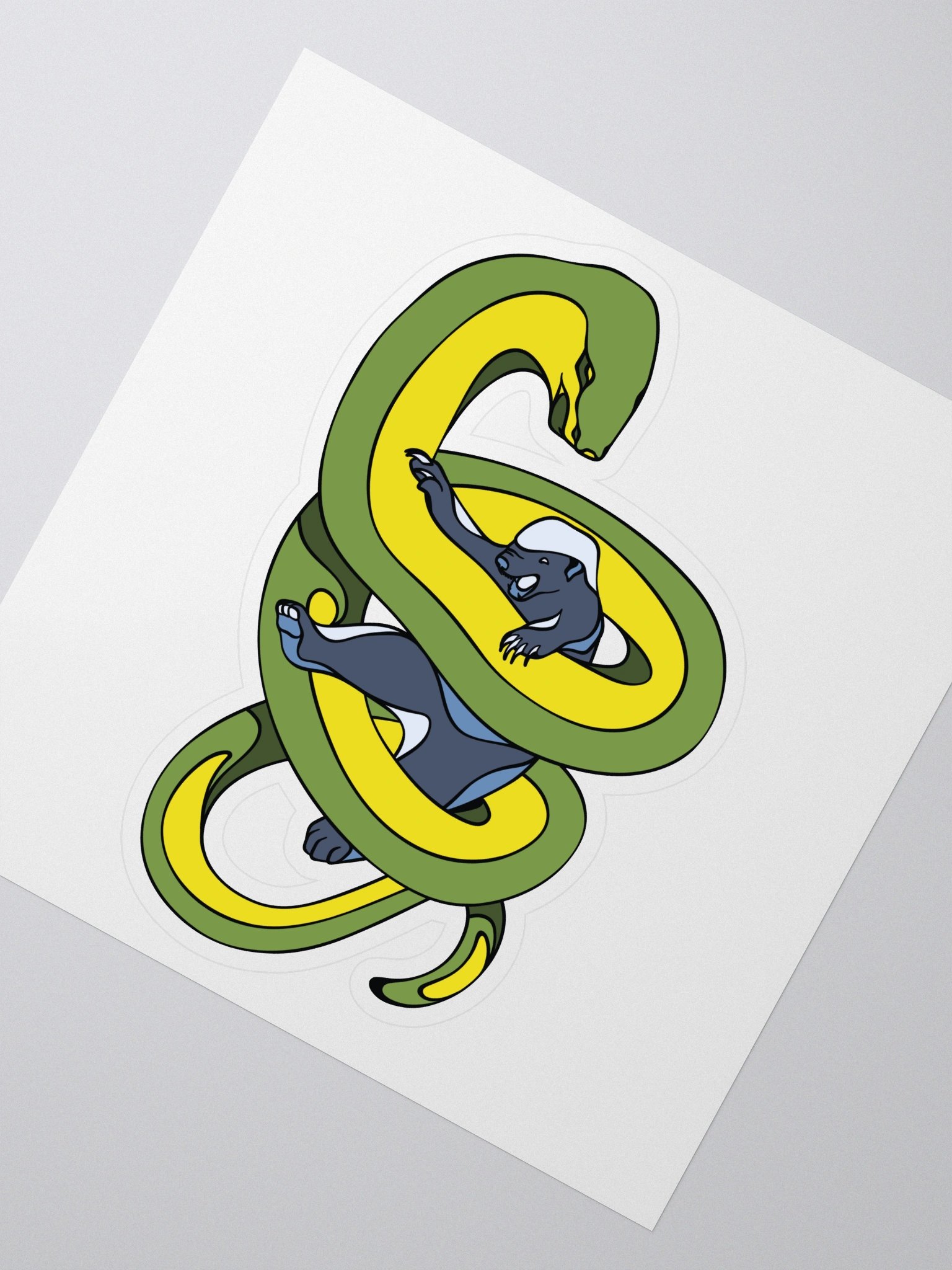 Caught In A Squeeze - Large Kiss Cut Sticker product image (2)