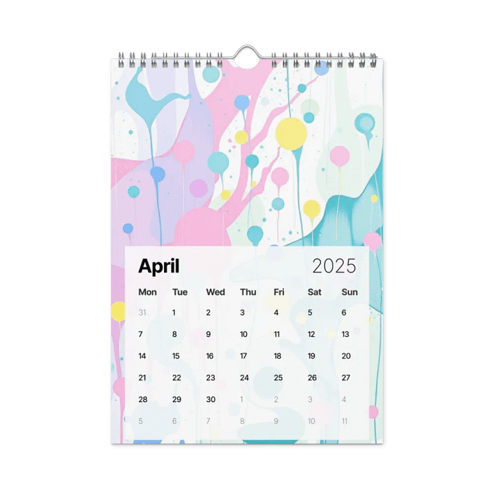 ART ABSTRACT WALL CALENDAR 2025 product image (1)