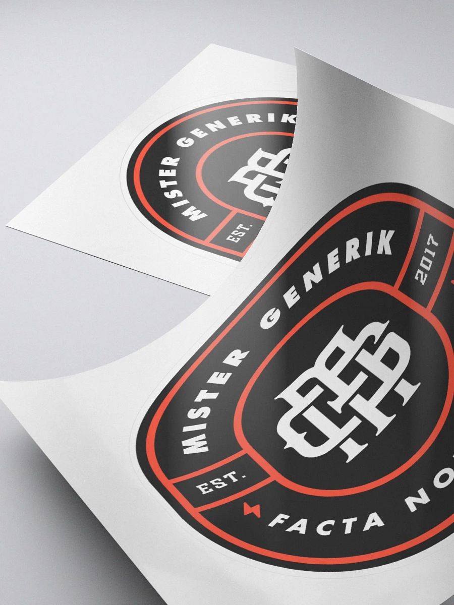 Mister Generik Monogram Badge Sticker product image (4)