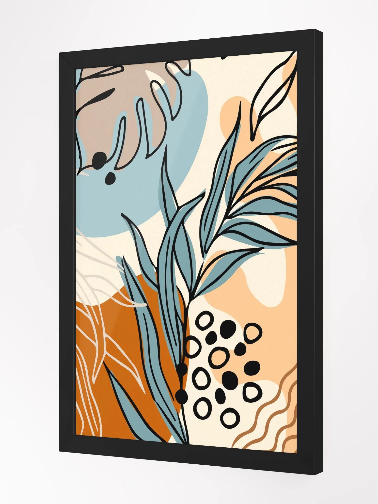 Organic Abstract Harmony Framed Poster product image (7)
